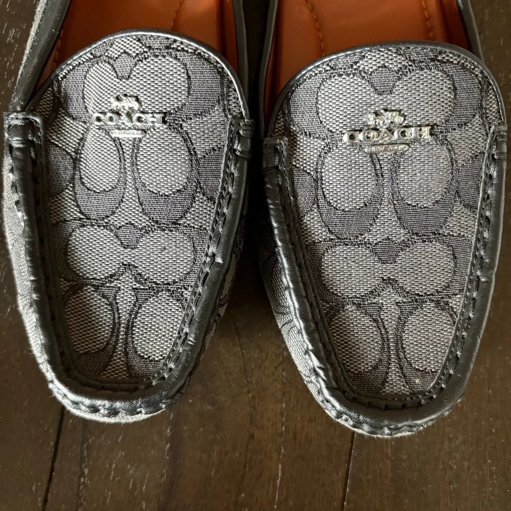 Coach Women’s Canvas Signature Gable Loafers Driving Old Money Size 6.5 Classic - Picture 6 of 12